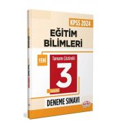 Editör Yayınları 2024 KPSS Eğitim Bilimleri Tamamı Çözümlü 3 Deneme Sınavı