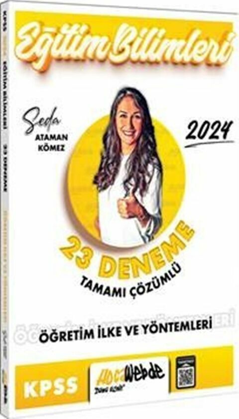 Hocawebde Yayınları 2024 KPSS Eğitim Bilimleri Öğretim İlke ve Yöntemleri Tamamı Çözümlü 23 Deneme