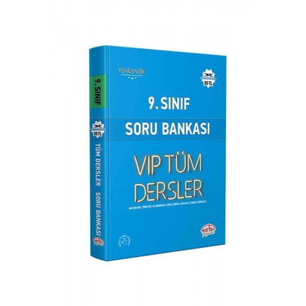 Editör Yayınları 9. Sınıf VIP Tüm Dersler Soru Bankası