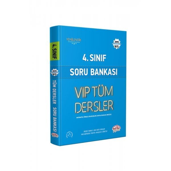 Editör Yayınları 4. Sınıf VIP Tüm Dersler Soru Bankası