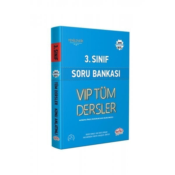 Editör Yayınları 3. Sınıf VIP Tüm Dersler Soru Bankası