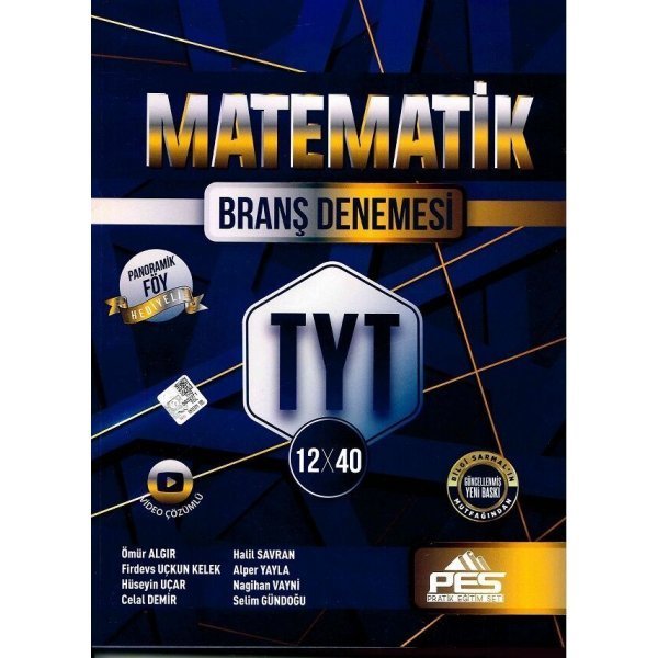 PES Yayınları TYT Matematik 12 x 40 Branş Denemesi