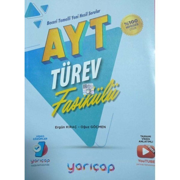 Yarı Çap Yayınları AYT Türev Fasikülleri