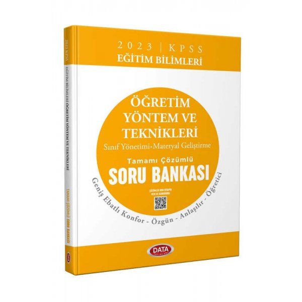 Data Yayınları 2023 KPSS Eğitim Bilimleri Öğretim Yöntem ve Teknikleri Tamamı Çözümlü Soru Bankası