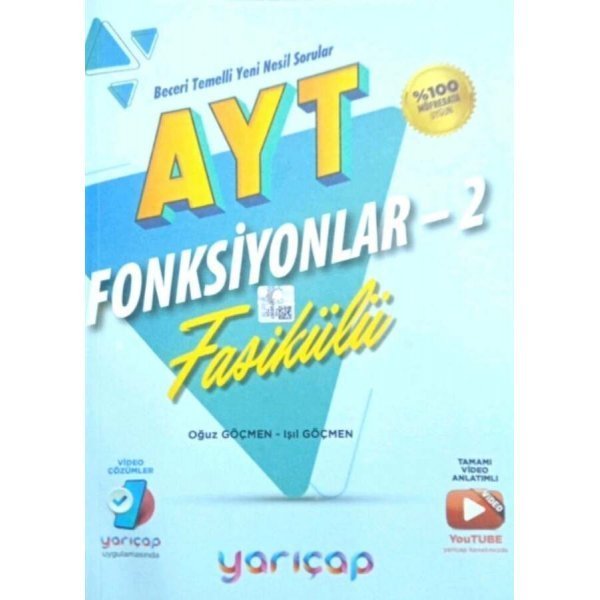 Yarı Çap Yayınları AYT Fonksiyonlar 2 Fasikülleri