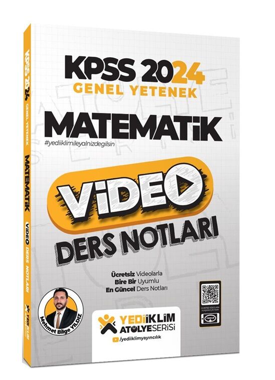 Yediiklim Yayınları 2024 KPSS Atölye Serisi Matematik Video Ders Notları
