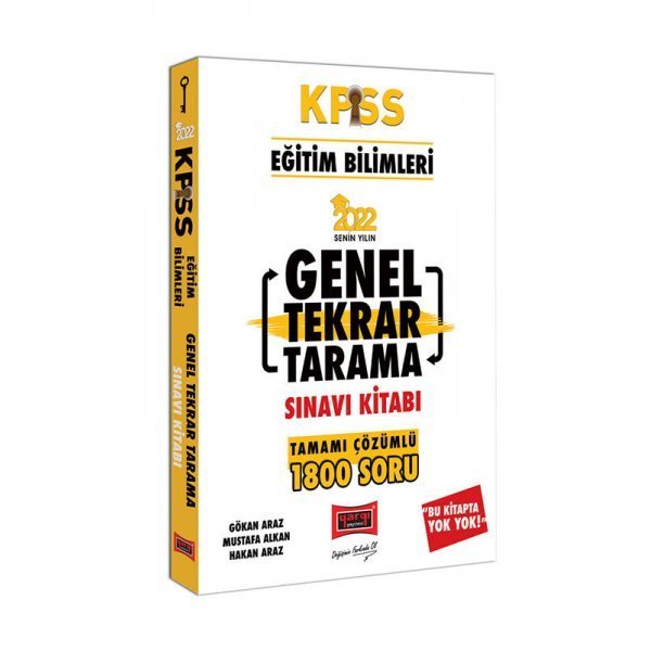Yargı Yayınları 2022 KPSS Eğitim Bilimleri Tamamı Çözümlü Genel Tekrar Tarama Sınavı Kitabı