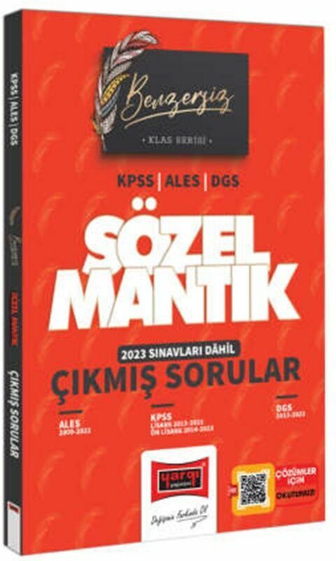 Yargı Yayınları 2024 KPSS ALES DGS Benzersiz Sözel Mantık Çıkmış Son 10 Yılın Soruları