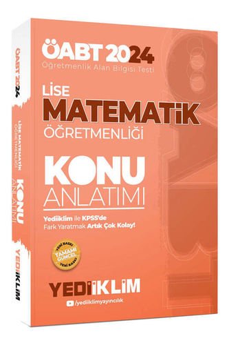 Yediiklim Yayınları 2024 ÖABT Lise Matematik Öğretmenliği Konu Anlatımı