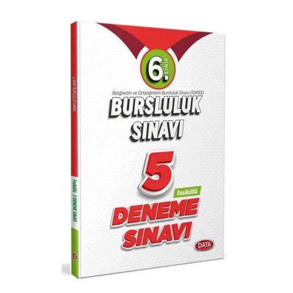 Data Yayınları 6.Sınıf Bursluluk Sınavı Fasikül 5 Deneme Sınavı