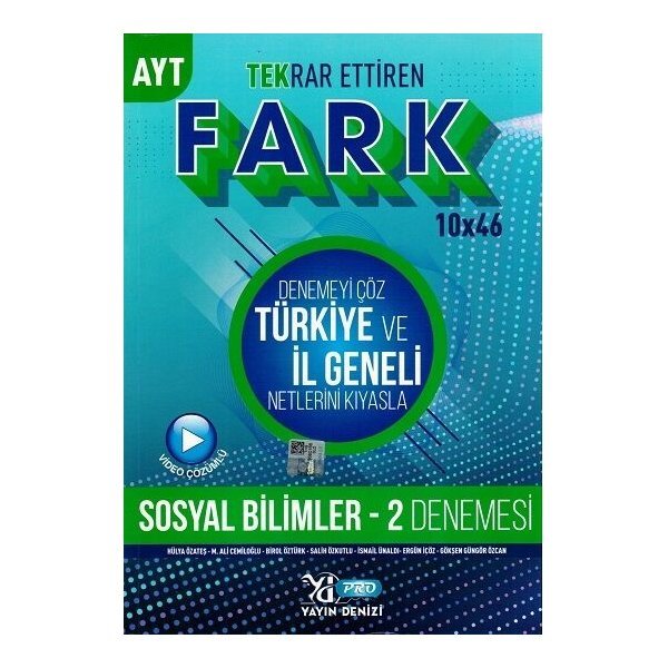 Yayın Denizi Yayınları AYT Sosyal Bilimler 2 Fark Ettiren Pro Denemeleri