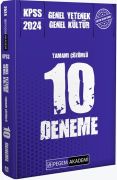 Pegem Yayınları 2024 KPSS Genel Yetenek Genel Kültür Tamamı Çözümlü 10 Deneme