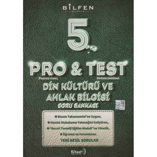 Bilfen Yayınları 5. Sınıf Din Kültürü ve Ahlak Bilgisi ProTest Soru Bankası