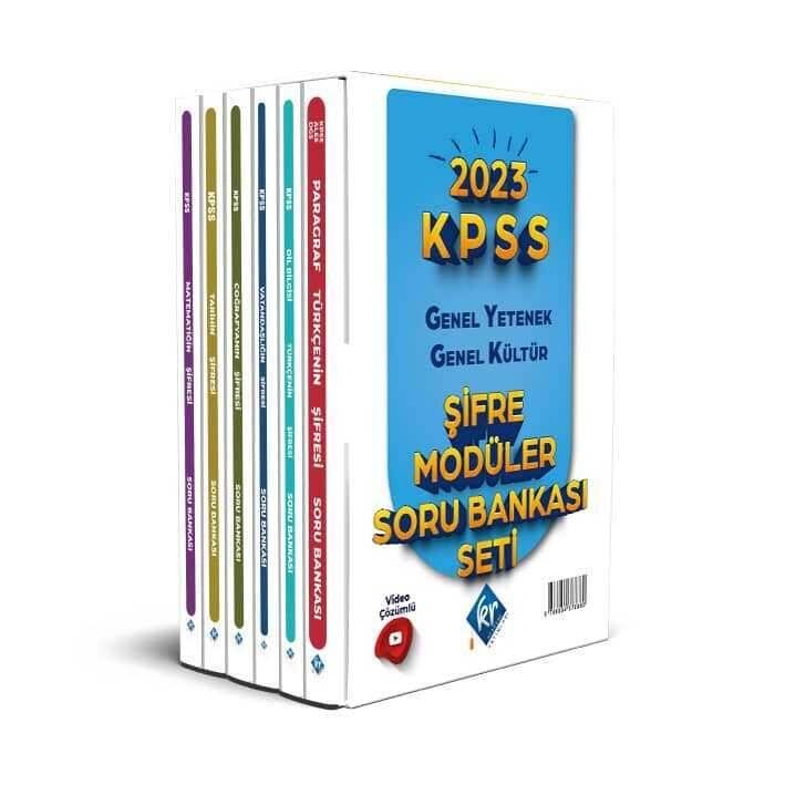 KR Akademi Yayınları 2023 KPSS Genel Yetenek Genel Kültür Şifre Modüler Soru Bankası Seti Video Çözümlü