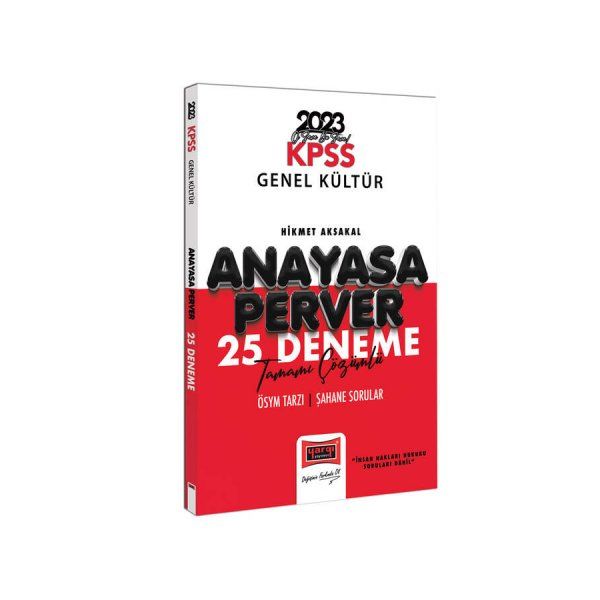 Yargı Yayınları 2023 KPSS Anayasaperver Tamamı Çözümlü 25 Deneme