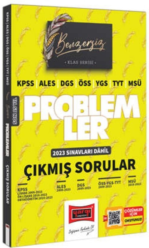 Yargı Yayınları 2024 KPSS ALES DGS ÖSS YGS TYT MSÜ Benzersiz Problemler Son 15 Yıl Çıkmış Sorular