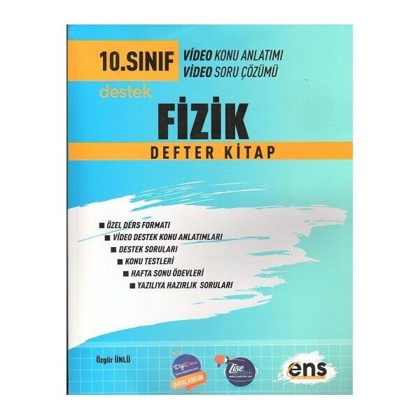 ENS Yayıncılık 10. Sınıf Fizik Defter Kitap