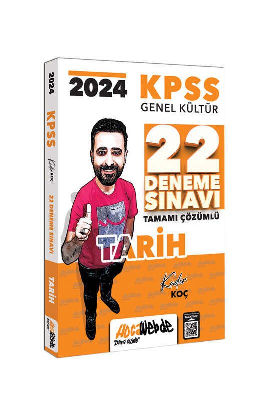 HocaWebde Yayınları 2024 KPSS Tarih Tamamı Çözümlü 22 Deneme Sınavı