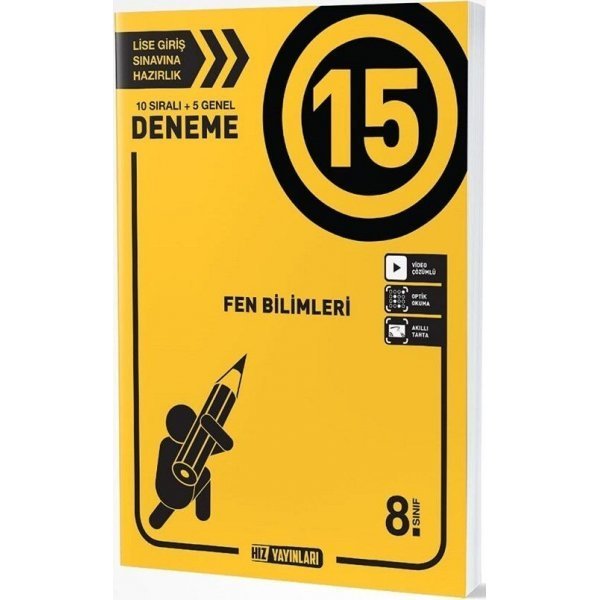 Hız Yayınları 8. Sınıf Fen Bilimleri 15 Deneme