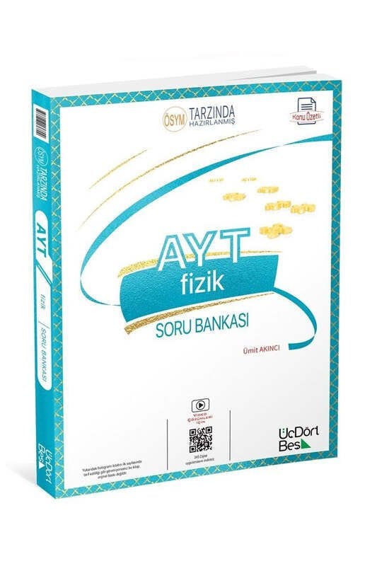 ÜçDörtBeş Yayınları AYT Fizik Soru Bankası