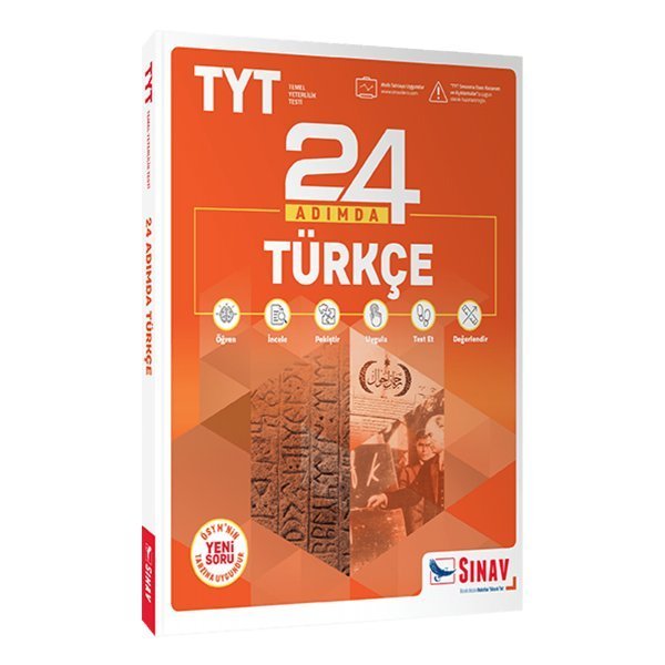 Sınav Yayınları TYT Türkçe 24 Adımda Konu Anlatımlı Soru Bankası