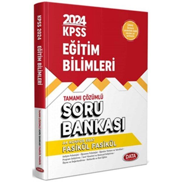 Data Yayınları 2024 KPSS Eğitim Bilimleri Tamamı Çözümlü Soru Bankası Fasikül Fasikül