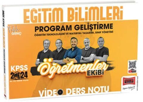 Yargı Yayınları 2024 KPSS Eğitim Bilimleri Program Geliştirme Öğretmenler Ekibi Video Ders Notları