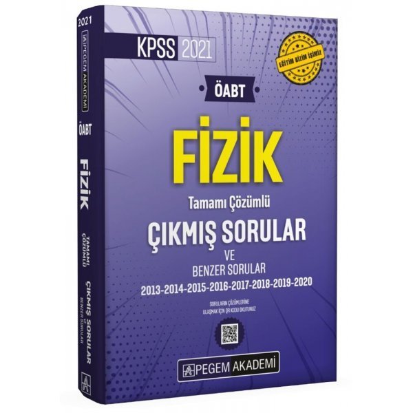 Pegem Yayınları 2021 KPSS ÖABT Fizik Tamamı Çözümlü Çıkmış Sorular