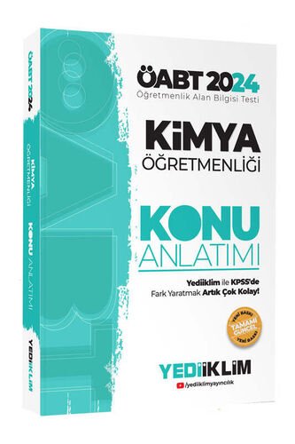 Yediiklim Yayınları 2024 ÖABT Kimya Öğretmenliği Konu Anlatımı