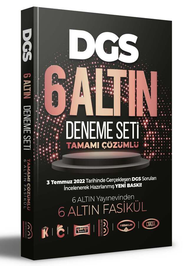 Benim Hocam Yayınları 2023 DGS Tamamı Çözümlü 6 Altın Deneme Seti