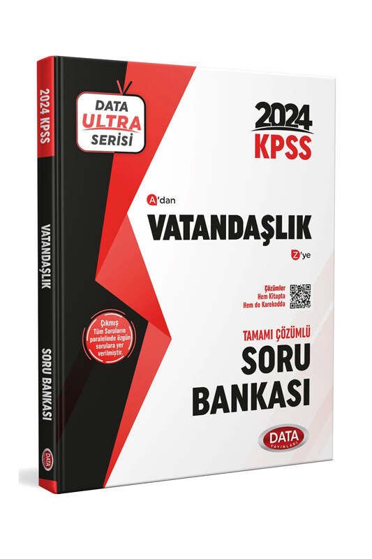 Data Yayınları 2024 KPSS Ultra Serisi Vatandaşlık Soru Bankası