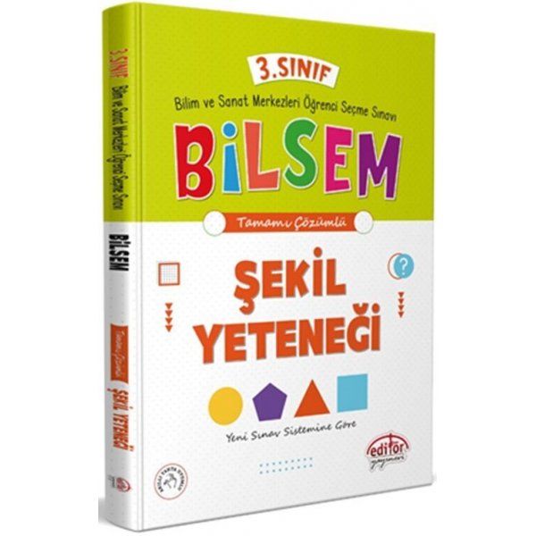 Editör Yayınları 3. Sınıf Bilsem Hazırlık Şekil Yeteneği