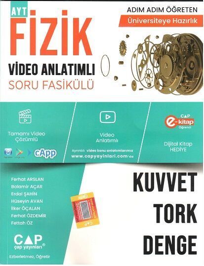 Çap Yayınları Fizik Fasikülleri Kuvvet - Tork - Denge Konu Anlatımlı Soru Bankası