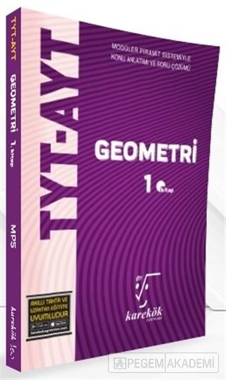 Karekök Yayınları TYT Geometri Konu Anlatımı ve Soru Çözümü (1. Kitap)