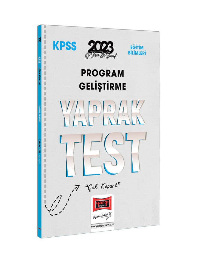 Yargı Yayınları 2023 KPSS Eğitim Bilimleri Program Geliştirme Yaprak Test