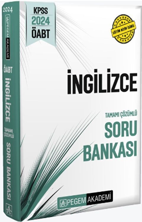 Pegem Yayınları 2024 KPSS ÖABT İngilizce Soru Bankası