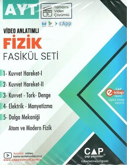 Çap Yayınları AYT Fizik Seti Tamamı Video Çözümlü