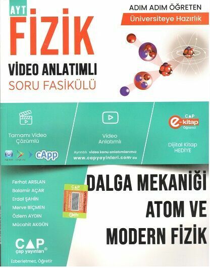 Çap Yayınları Fizik Dalga Mekaniği Atom ve Modern Fizik Konu Anlatımlı Soru Bankası