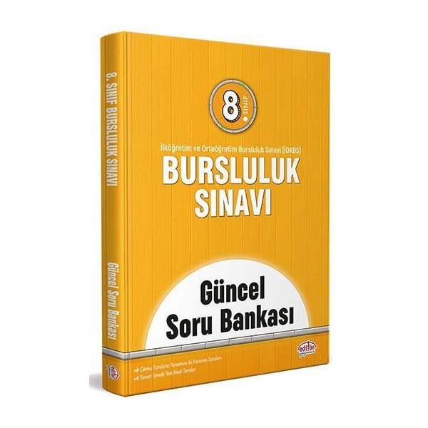 ​Editör Yayınları 8. Sınıf Bursluluk Sınavı Güncel Soru Bankası İOKBS