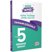 Editör Yayınları 2024 KPSS GYGK Tamamı Çözümlü 5 Fasikül Deneme Sınavı