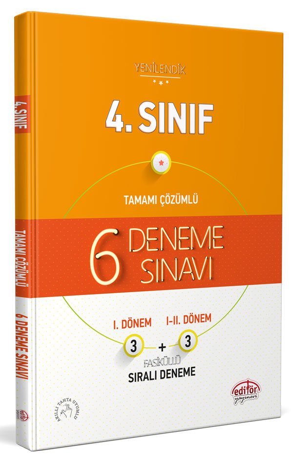 4. Sınıf 6 (3+3) Deneme Sınavı (fasiküllü) Editör Yayınevi