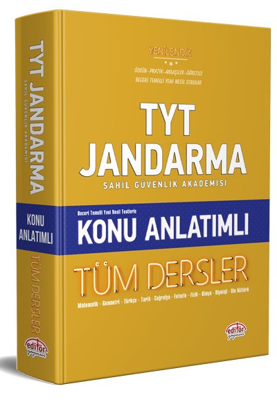 TYT / Jandarma Sahil Güvenlik Akademisi Konu Anlatımlı Tüm Dersler