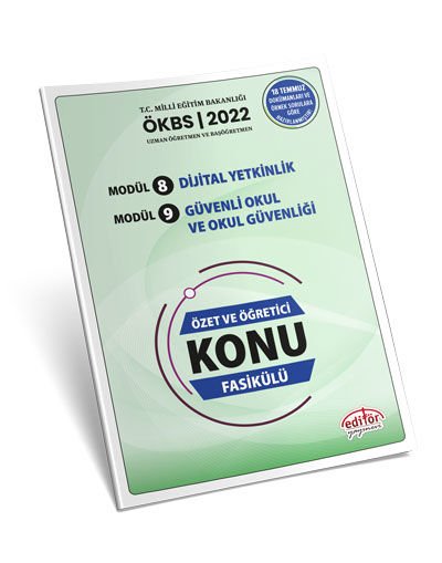 Uzman ve Başöğretmen Modül 8 Dijital Etkinlik - Modül 9 Güvenli Okul ve Okul Güvenliği Özet ve Öğretici Konu Fasikülü