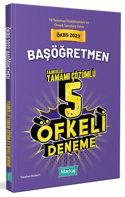 2022 Başöğretmen Öfkeli Tamamı Çözümlü 5 Fasikül Deneme