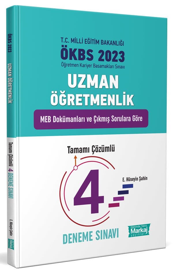 Uzman Öğretmenlik Tamamı Çözümlü 4 Fasikül Deneme - 2023 Markaj Yayınları