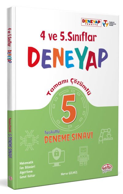 4-5. Sınıf Deneyap Tamamı Çözümlü 5 Deneme Sınavı