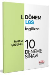 LGS I. Dönem İngilizce Çözümlü 10 Deneme Sınavı