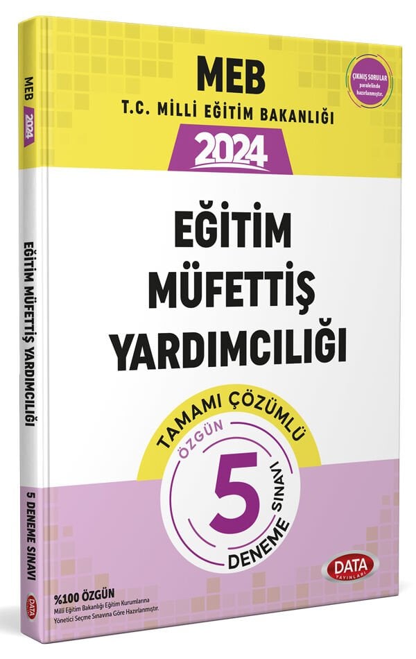 2024 MEB Eğitim Müfettişi Yardımcılığı Tamamı Çözümlü 5 Deneme Sınavı