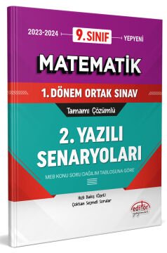 9. Sınıf Matematik 1. Dönem Ortak Sınavı 2. Yazılı Senaryoları Tamamı Çözümlü