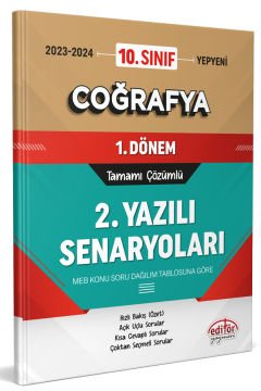 10. Sınıf Coğrafya 1. Dönem Ortak Sınavı 2. Yazılı Senaryoları Tamamı Çözümlü